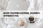 给科普下尼日利亚VS克罗地亚_尼日利亚与克罗地亚实力对比