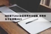 给科普下2023女足世界杯分组图_世界杯女子足球赛2023